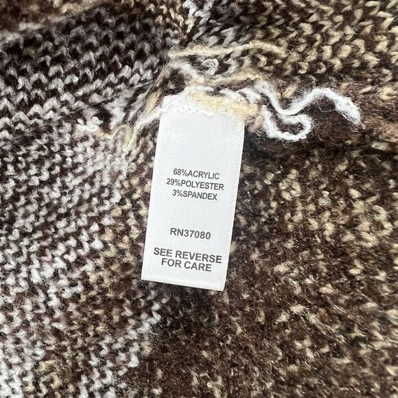 Cato Brown White Plaid Cardigan NWT Womens Size XL - Picture 7 of 16